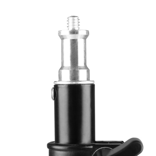 Supporto per luci da studio professionale con vite da 1/4 di pollice, robusto, regolabile in altezza e pieghevole. 2