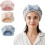Mikrofiber hårhandduk med rosett – 2-pack 1