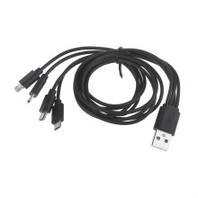 Cabo de carregamento USB para USB 1to4 para dispositivos recarregáveis via USB