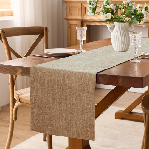 Transparante tafelloper, rustieke boho bruiloftsdecoratie 2