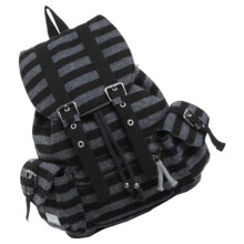 Retro Stripes Backpack Large Capacity Casual Daypacks Travel Backpack Student School Backpack Korean Styles Backpack