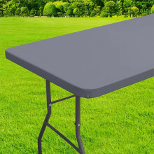 Nappe élastique ISpandex 30 x 48 po pour tables rectangulaires – Extensible, lavable, pour l'extérieur, le camping et les banquets – Compatible