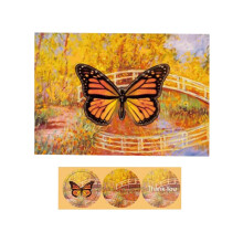 Carte de vœux papillon 3D pop-up avec enveloppe