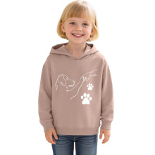 Long Sleeve Hooded Sweatshirt With Cartoon Bump Fist Print For Autumn Winter Casual Wear