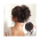 Synthetische haarknot/chignon/krullende elastische scrunchie (1 stuk) 1