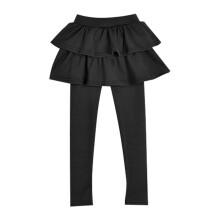 Girls Leggings,Pants Warm Cute Cake Culottes Ruffle Tutu Skirt Footless Clothing Leggings for Little Girls,Leggings for Girls,Black,8-9 Years