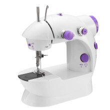 Machine à coudre électrique à 2 vitesses, lumière LED et pied
