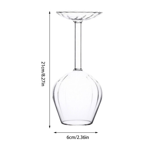 Upside Down Glass Personalized Birthday Red White 14 oz 2