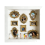 Mini Museum Silhouette Shadow Box Frame with Gold Figurines 2