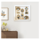 Mini Museum Silhouette Shadow Box Frame with Gold Figurines 4