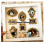 Mini Museum Silhouette Shadow Box Frame with Gold Figurines 5