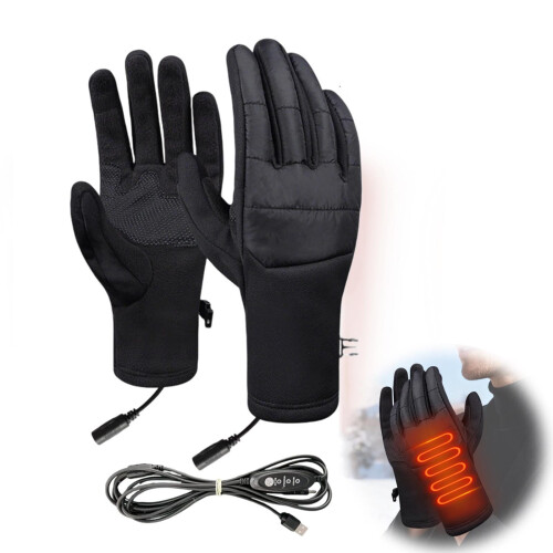 Rechargeable Heated Gloves Touchscreen-Compatible 3 Heat