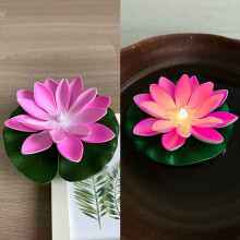 6pcs Waterproof Floating Lotus LED Lights, Warm White, Battery & Water-Activated, for Pool, Wedding, Garden – Compatible with All Standard Pools