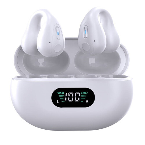 Bluetooth headset øreclips trådløs sport 12 timers batteri