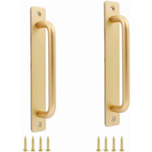 Barn Door Handles Aluminum Gold 7 Inch 2 Pack