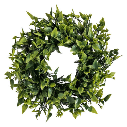 Coroană artificială din buxus și caprifoi, 30 cm