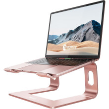 Ergonomischer Laptopständer aus Aluminium, 10-16 Zoll, Grau