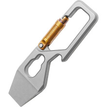 A236 Mini Pry Bar Bottle Opener, TC4 Titanium EDC Outdoor Tools, Keychain Carry Small Prybar Crowbar Hex Wrench, Ruler, Multifunction Camping Gear
