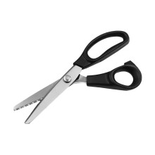 QenASHaing 5mm Serrated Zigzag Scissors, compatible with Sharp Stainless Steel Blades – for clean decorative cuts in fabric, paper, leather, sewing
