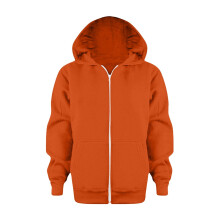 Boy Hoodies,Hoodie Kids Solid Color Zip Up Long Sleeve Sweatshirt Jacket for Playful Style,Hoodies,Z01 Orange,3-4 Years