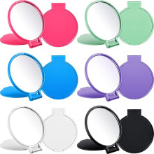 Miroir de poche rond pliant vintage (12 pièces)