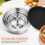 Stainless Steel Baking Bowls, Large Capacity, Non-Slip, Stackable, Multi-Functional for Kitchen 4Pcs 2