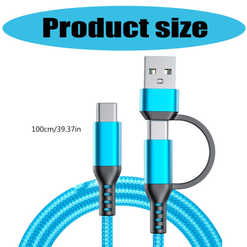 Καλώδιο γρήγορης φόρτισης USB C 60W για τηλέφωνα, καλώδιο φόρτισης με πλεγμένο 2