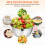 Stainless Steel Baking Bowls, Large Capacity, Non-Slip, Stackable, Multi-Functional for Kitchen 4Pcs 6