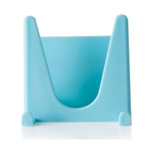 Soporte de almacenamiento con ventosa para tapas de sartenes de plástico, 6x4x6cm