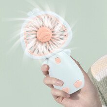 Mini Portable Handheld Fan – Cute Duckling Design, Silent Turbo Fan for Indoor/Outdoor, Travel & Work, Blue