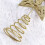 Glitterster kerstboomtopper mini hanger 5