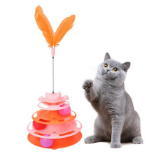 Speelgoed met schijfbal voor katten – Draaiende interactieve puzzel, 43 cm