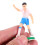 Fodboldspiller kagetoppersæt – assorterede farver 2