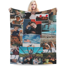 Ultra-Soft Micro Fleece Blanket, AC Throw, Warm Nap Blanket for Bed/Sofa, 40"x30", Black