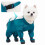 Tutina impermeabile per cani con coprigambe, blu 2