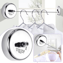 Nonpunching Clothesline Indoor Telescopic Stainless Wire Clothesline Outdoor Nylon Hanging Clothes Line