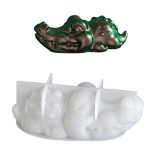 Silikónová forma na krokodíla a nosorožca pre epoxidovú živicu3D