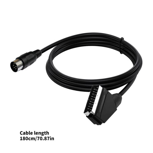 Καλώδιο ήχου/βίντεο SCART σε 8 ακίδων RGB, επιμεταλλωμένο με κασσίτερο, 28AWG, βελτιωμένα 2