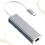 USB-C Ethernet-adapter 1000 Mbps Grå 1 set 3
