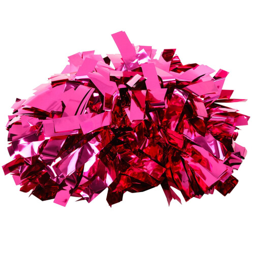 Pompons de líder de torcida com laços, cabo estável, ideais para torcida em equipe, esportes, dança e animação, 15 cm (6 polegadas), rosa 2