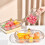 Clear candy storage dish with lid 6