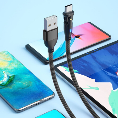 Cábla rothlach Yammee USB-A go USB-C 480Mbps 1.2m 2