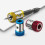Magnetiske skrutrekkerbitsringer 3 stk. universelle sekskantbits 5
