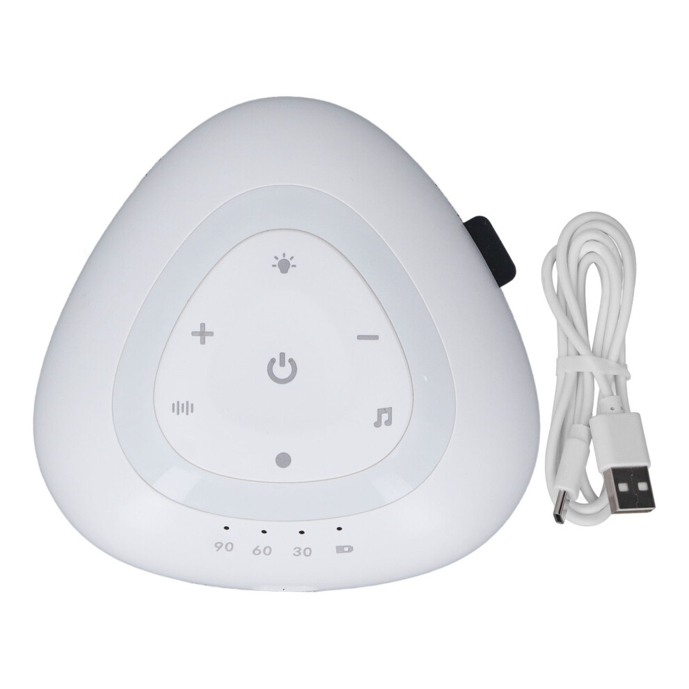 Soothing Sounds White Noise Machine Rechargeable Portable Sound Device Adjustable Volume Auto Off Timer Sleep Aid Nature Sound Effects Compact Design