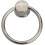 PILYON Drawer Pulls 10 Pack Ring Black Hanging Ring Drawer Ring Single Hole Pull Ring Cabinet Door Handle Large Silver 8