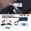 Mini relógio digital de chaveiro com visor LCD (1 unidade) 2