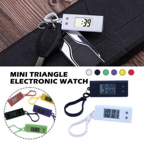 Mini relógio digital de chaveiro com visor LCD (1 unidade) 1