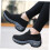 Sorte PU slip-on sneakers til kvinder, 1 par 6