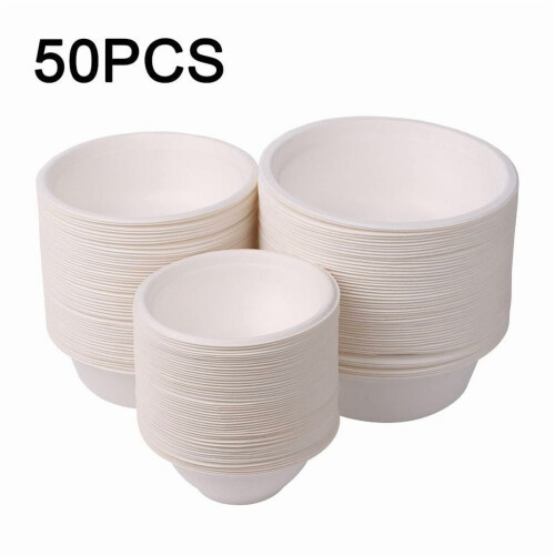 Białe miski papierowe 220/350/500ml 50 szt. 1
