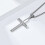 Colier cruce din argint 925 cu zirconiu 4